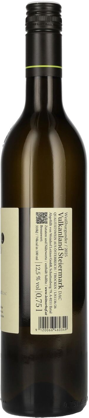 Leitner Wein Leitner Weißburgunder Vulkanland Steiermark DAC 2025 12,5% Vol. 0,75l