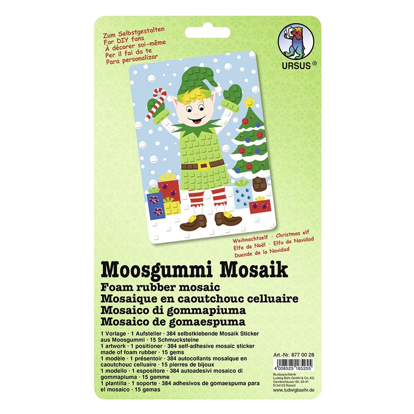 Ursus Moosgummi Mosaik Weihnachtself (8770028)