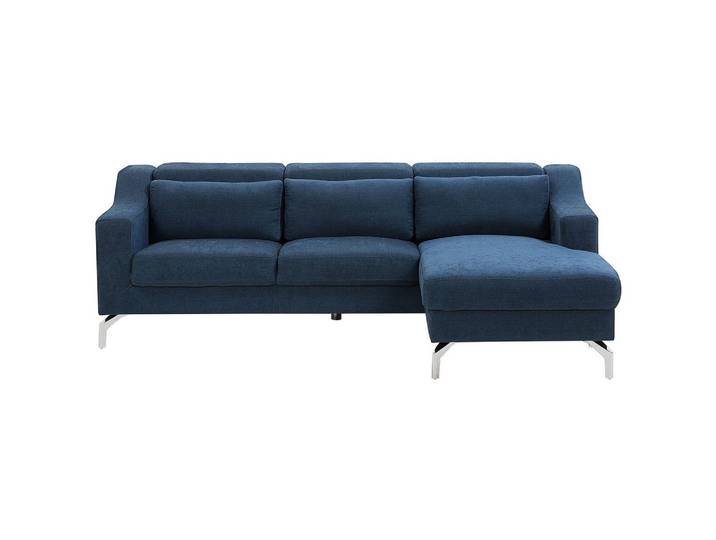 ECKSOFA Polsterbezug Marineblau Glosli