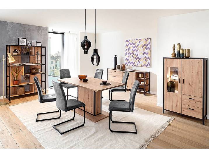 Highboard 86 x 140 x 40cm Braun