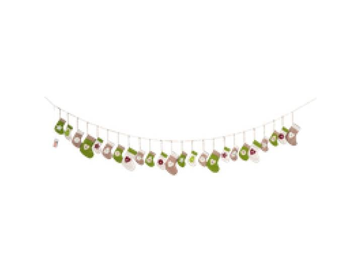 LIVARNO® Guirlande lumineuse LED calendrier de l'Avent (chaussettes courtes)
