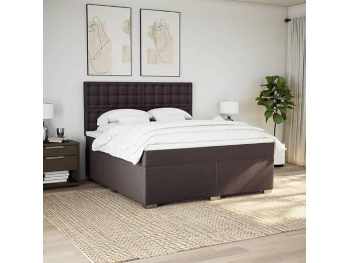 KTHLBRH Doppelbett 180 x 200 cm mit verstellbarem Kopfteil Taschenfederkernmatratze, inklusive Matratzenschoner, Polyestergewebe, inklusive Lattenrost