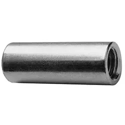 ASW Gewindemuffe 361240 M 12 x 40 mm, Stahl verzinkt, rund mit durchgehendem Gewinde
