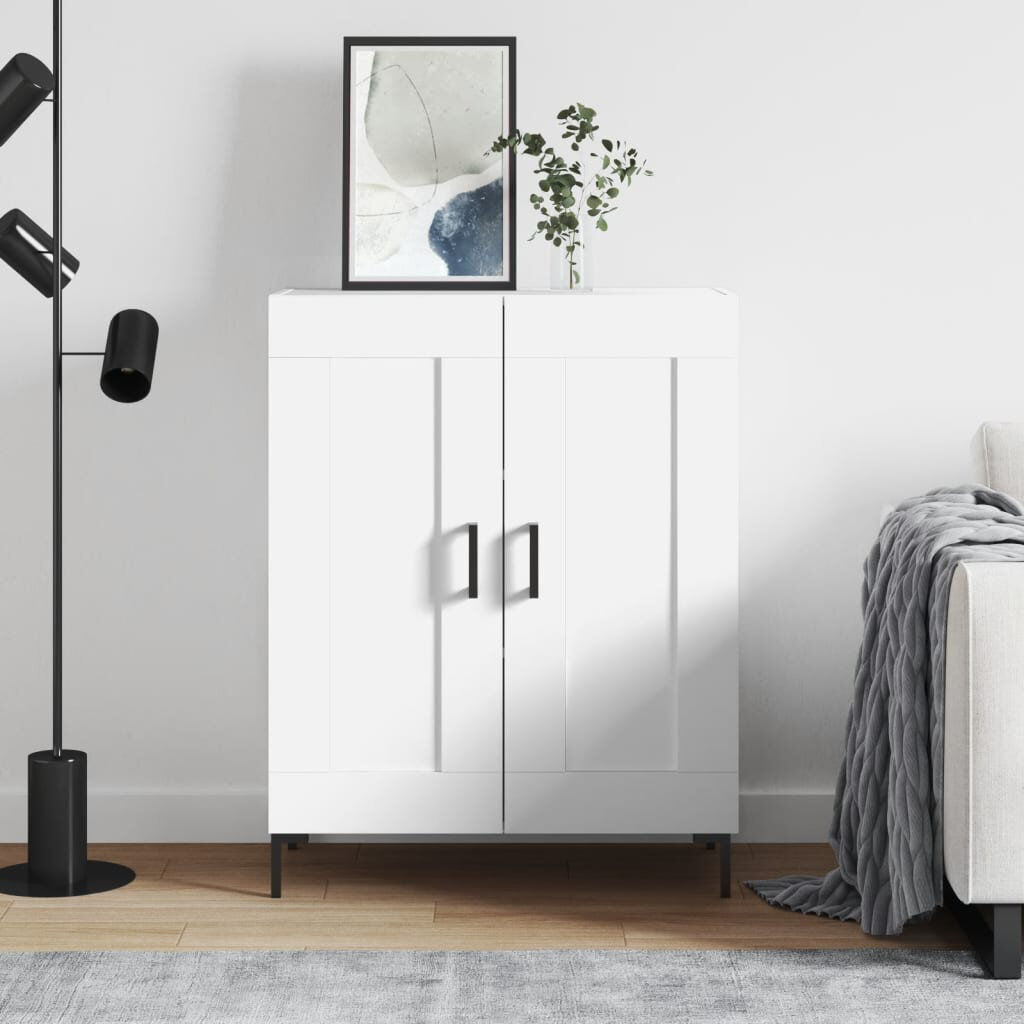 Borough Wharf Youenn 69.5cm Sideboard White 90cm H X 69.5cm W X 34cm D