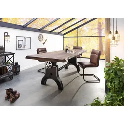 Esstisch Mango 240x100x80-101 höhenverstellbar natur geölt Manchester #104