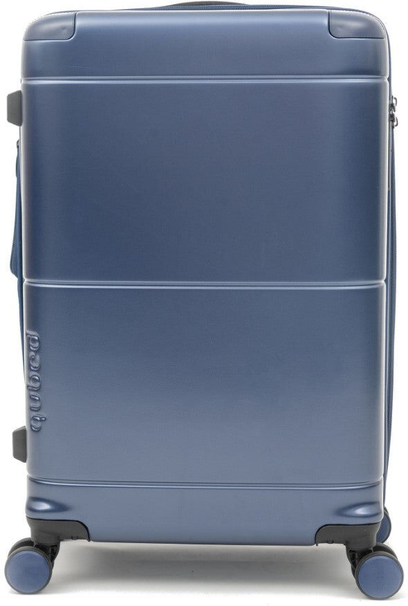 Qubed Nimbus 67cm Medium 4-Wheel Expandable Suitcase - Navy