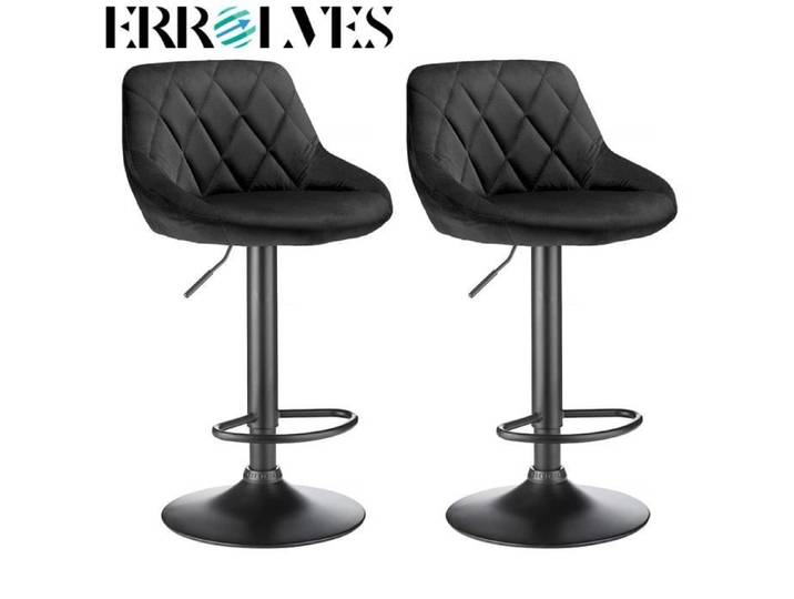 ERROLVES®Tabouret de Bar-chaise de cuisine lot de 4-Noir