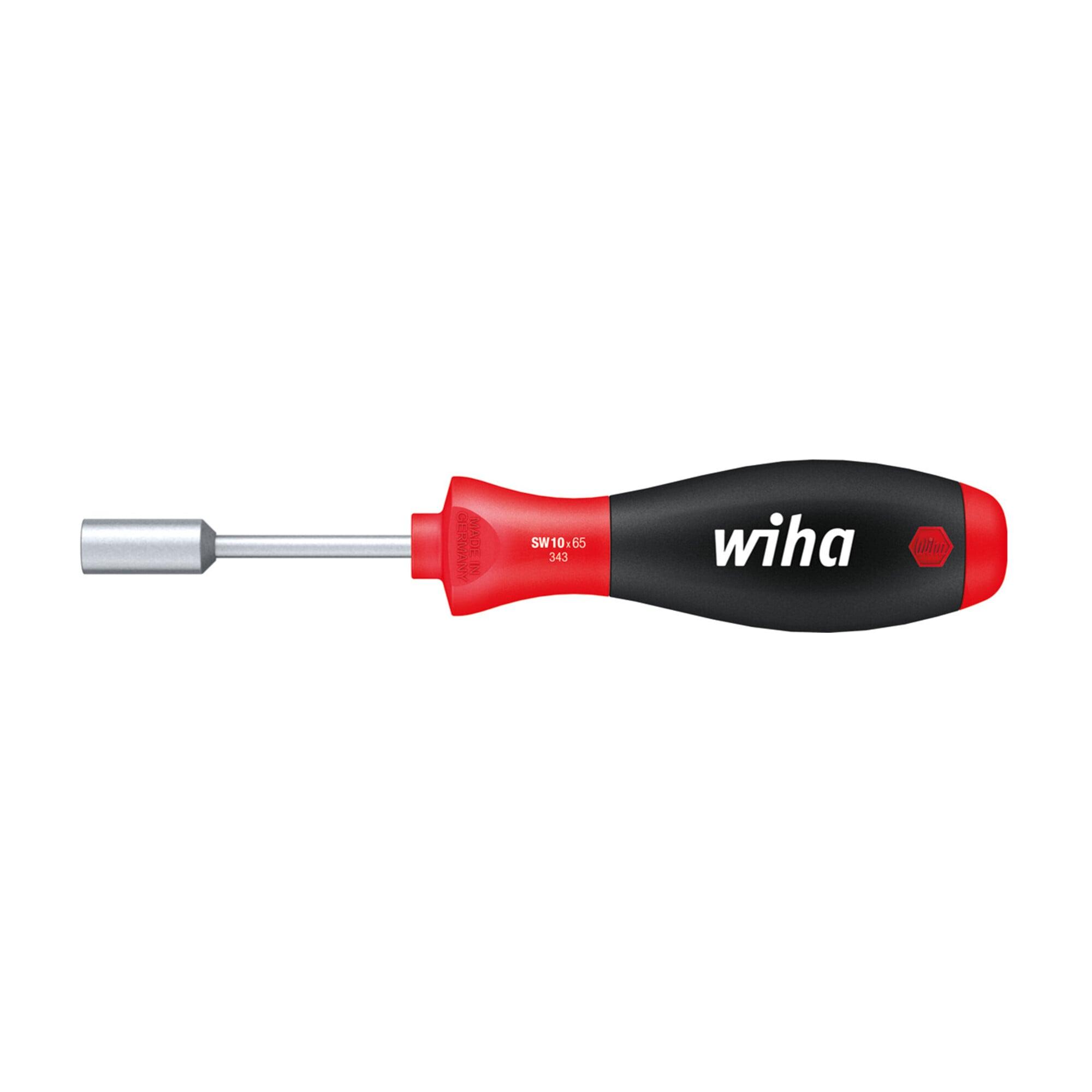 Wiha Schraubendreher SoftFinish® Sechskant-Steckschlüssel mit kurzer Rundklinge 7 mm x 65 mm (01078)