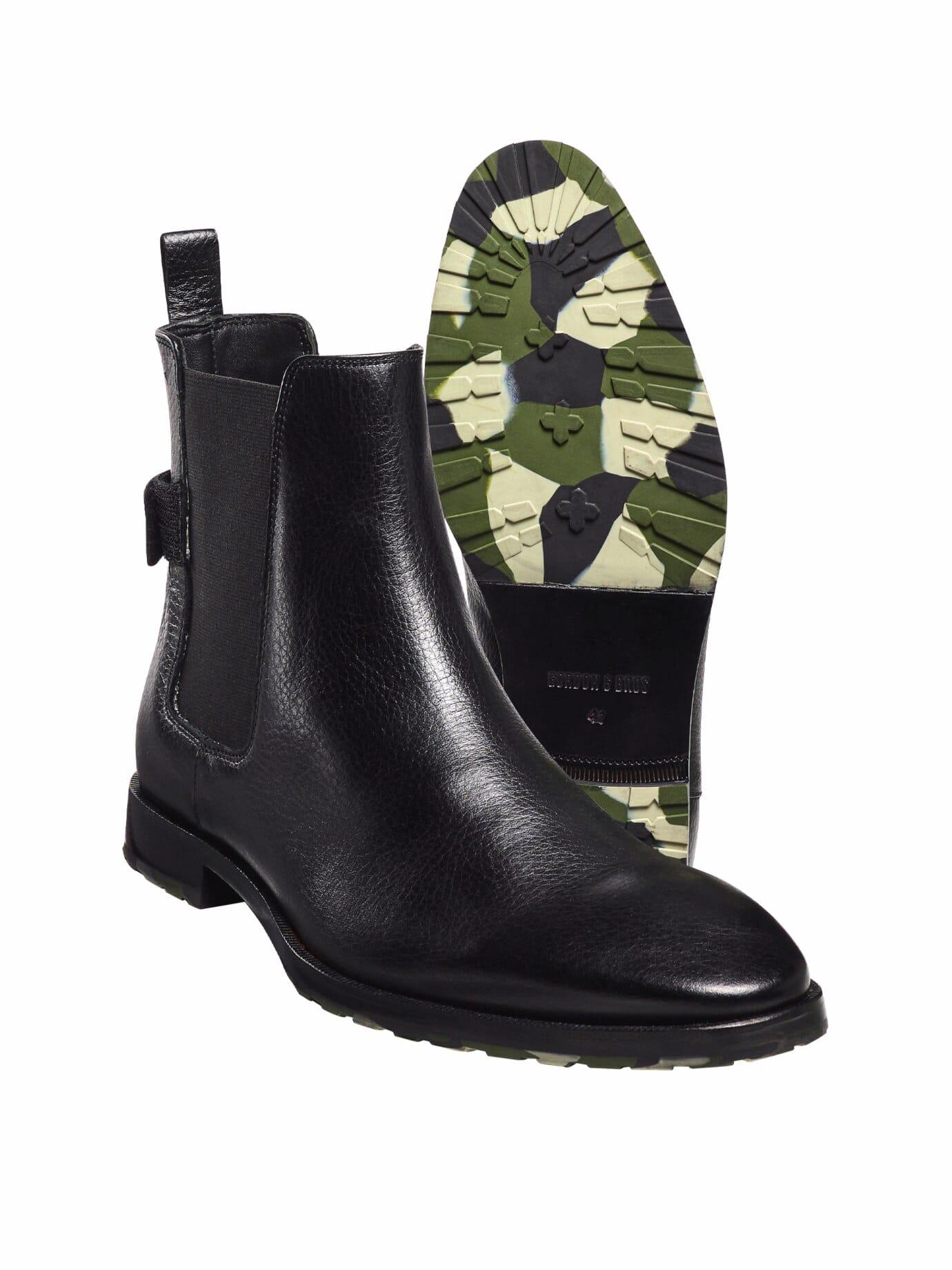 Gordon & Bros Herren Chelsea Gordon Schwarz Obermaterial: Rindleder