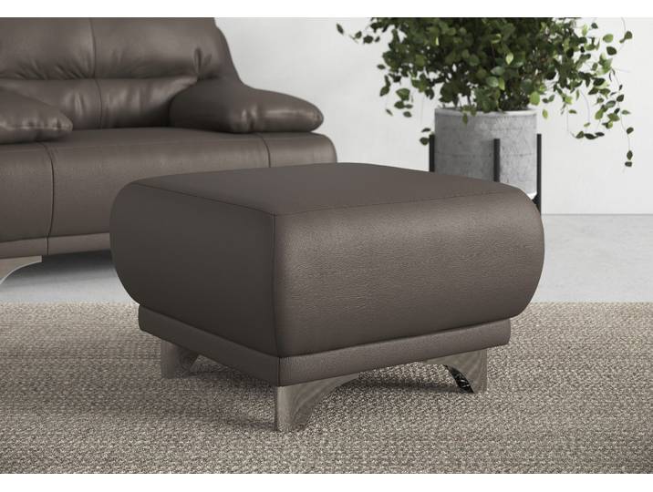 Hocker COTTA Maranello , braun (cocoa), B:66cm H:43cm T:66cm, 100% Echtleder, Hocker, Hocker