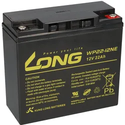 Kung Long WP22-12NE AGM Akku 12V 22Ah - M6 Schraubanschluss - zyklenfest