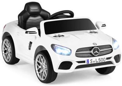 Costway 12V Kids Ride on Car Licensed Mercedes-Benz with Remote and Music-White