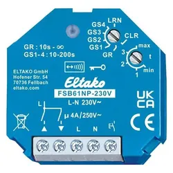 Eltako, Aktor, FSB61NP-230V Auslöser Rollo/Jalousie Smart-Home-Aktor (Schaltaktor)