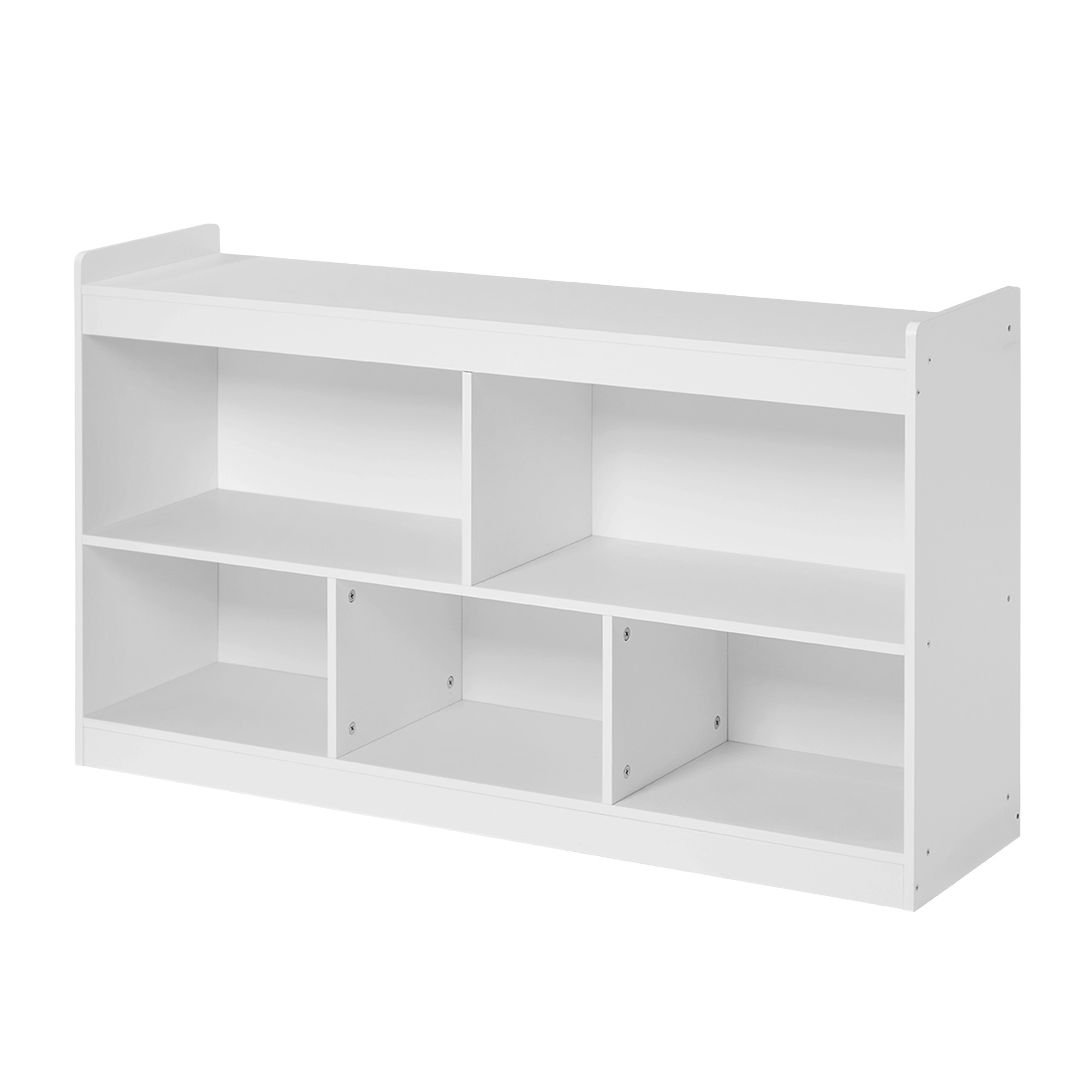 SONGMICS Kinderregal mit 5 Fächern, Montessori-Spielzeugregal, 30 x 112,2 x 65 cm, Weiß GKRB35052WZ01
