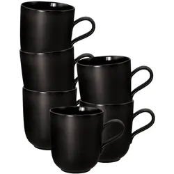 Seltmann Weiden Liberty Velvet Black Kaffeebecher 400 ml 6er Set