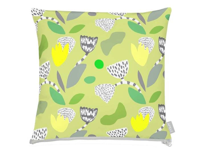 home24 Sierkussen 3807 groen/groen 48 x 48cm mixweefsel
