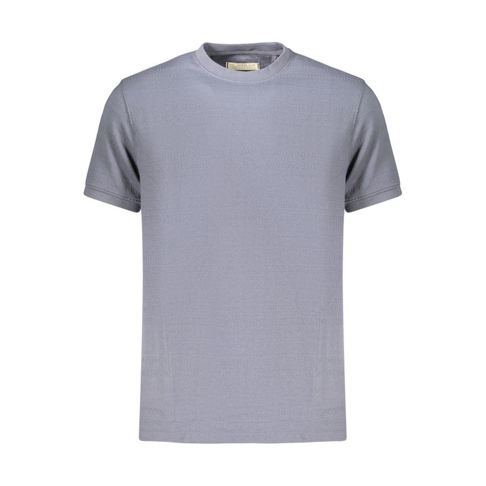 Guess Jeans Blaues Baumwoll-Herren-T-Shirt