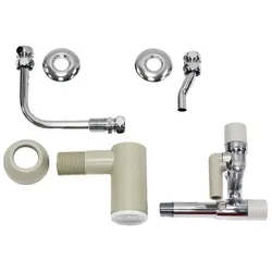 Vaillant uniSTOR Sicherheitsgruppe 0020174068 mit Rohrgarnitur R 1/2, Unterputz, unter 6 bar, mit Ablauftrichter