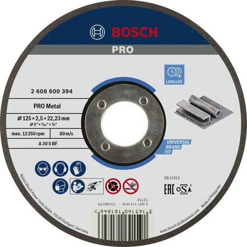 Bosch Accessories A30 S BF 2608600394 Trennscheibe gerade 125mm Metall