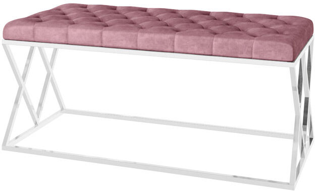 Ivy Bronx Arsim Velvet Upholstered Bench Mink 99cm W X 45.5cm D