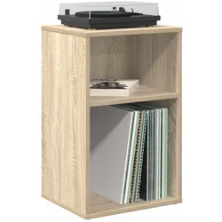 vidaXL Datenspeicherung (Platten), CD- & Schallplatten Aufbewahrung, Braun
