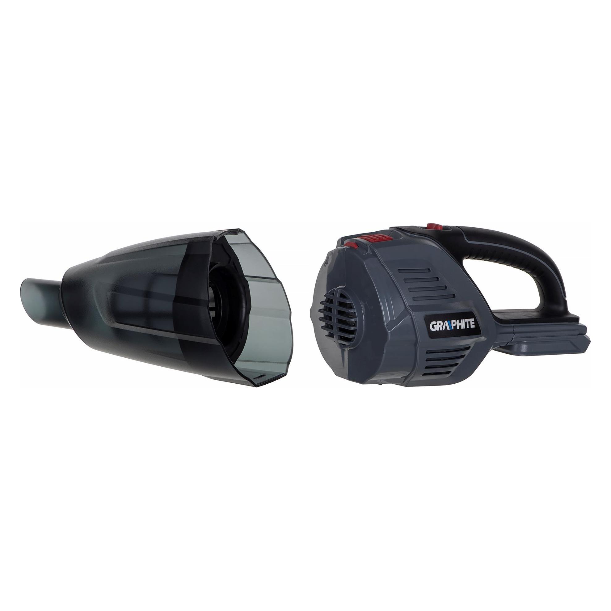 Graphite Zwei-in-eins-Akku-Staubsauger - manuell und vertikal. Energie + 18 V, ohne Akku (58G097)