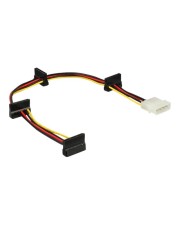 Delock Netzteil interne Stromversorgung 4-polig S bis SATA Leistung R 40 cm Multicolor (60142)