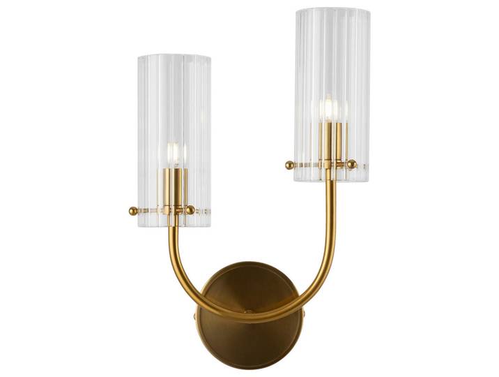 Maytoni Wandleuchte, Messingfarben, Metall, Glas, 38x12x25 cm, CE, Lampen & Leuchten, Innenbeleuchtung, Wandlampe, Wandlampen