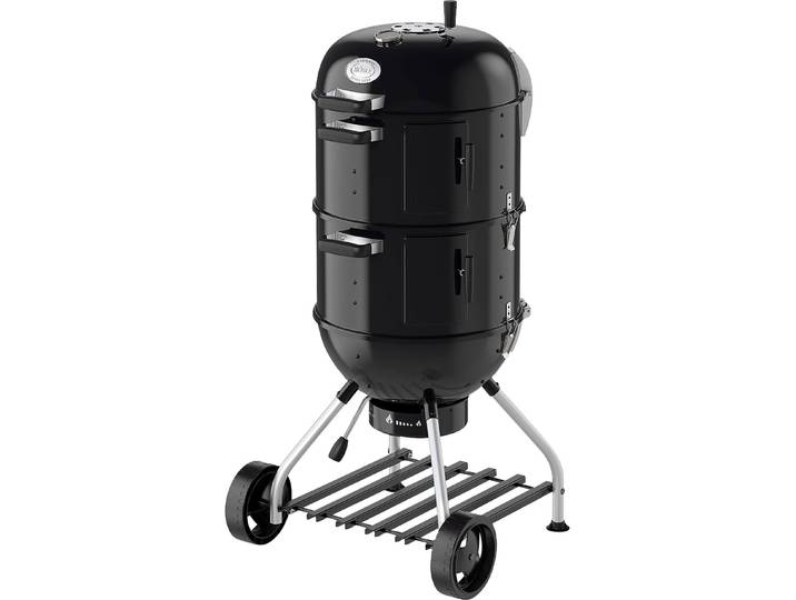 Smoker RÖSLE Kugelgrill No.1/F50-S, 25009 , schwarz, B:66cm H:137cm, Grills, Smoker, mit zwei Smoker-Ringen oder als Mini-Kugelgrill, 2x Ø 50 cm