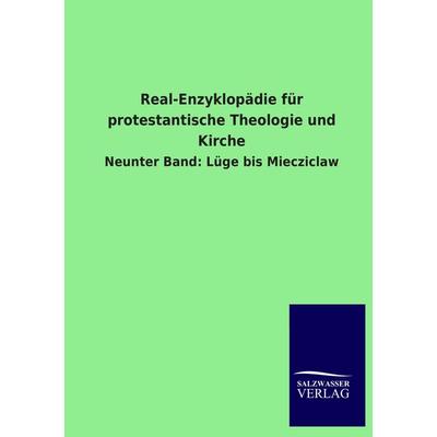 Real-Enzyklopädie für protestantische Theologie und Kirche, Taschenbuch von , Salzwasser, 978-3-8460-2845-2