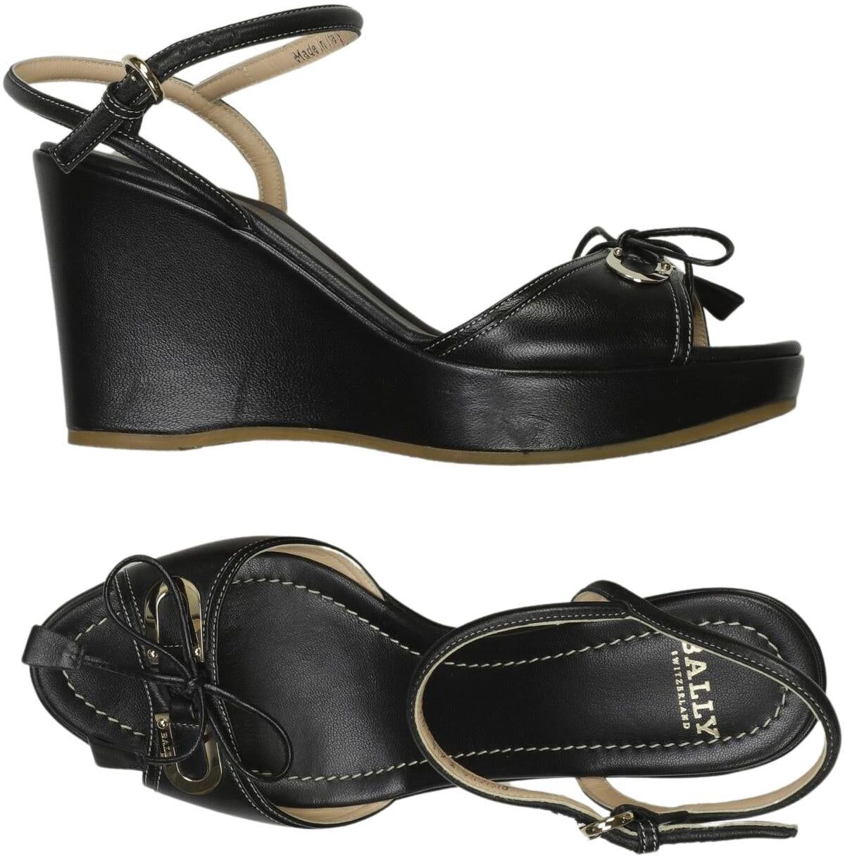 Bally Damen Sandalen, Schwarz, Gr. EU 36.5, kein / Etikett - Second Hand