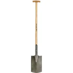 Bauspaten mit T-Stiel 90cm, Blattmaß 280 x 170mm - silber
