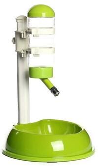 United HydraPaw Leak Proof Automatic Pet Water Dispenser With Adjustable Height And Anti Skid Base green