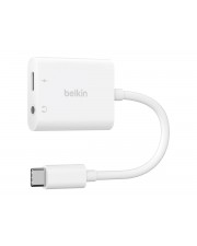 Belkin Rockstar 3.5mm Audio+ USB-C Charge Adapter Kabel Audio/Multimedia Digital/Daten (NPA004BTWH)