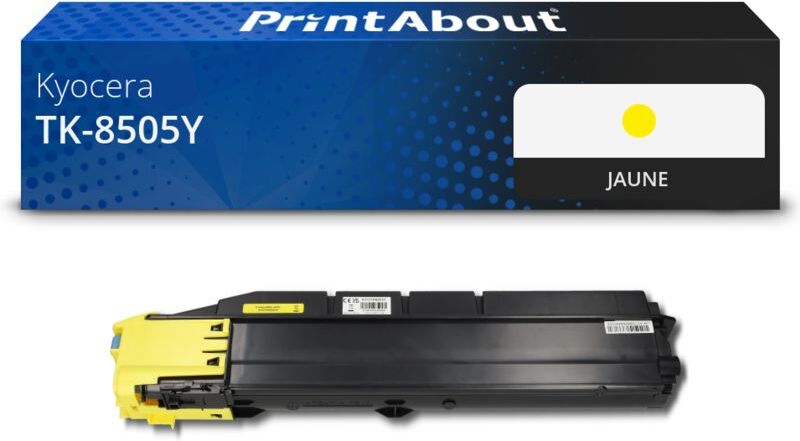 PrintAbout Toner compatible Kyocera TK-8505Y - Jaune Jaune