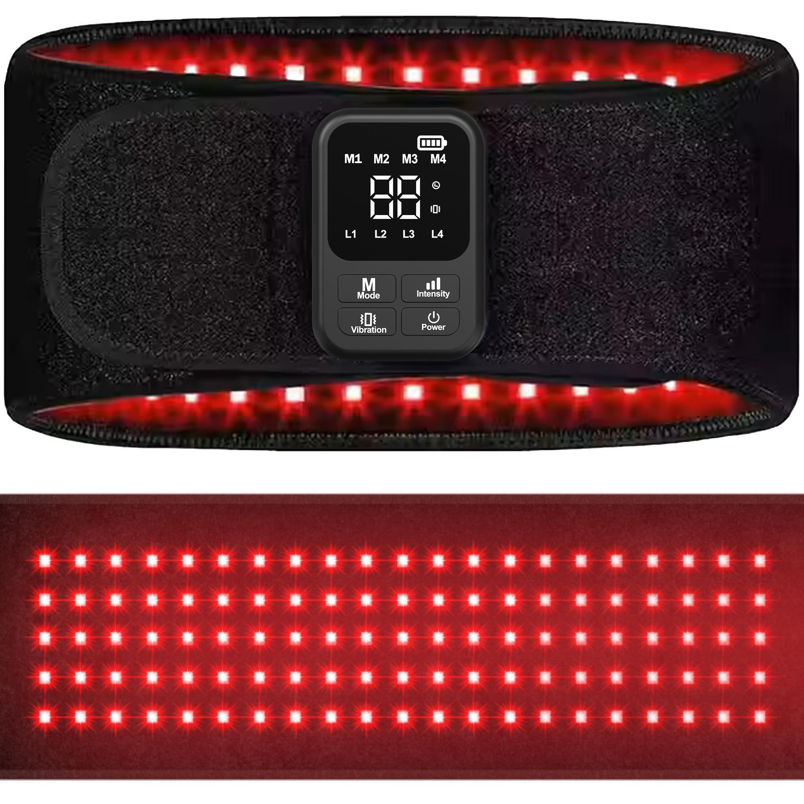 Good4You Draadloze infrarood rugband met roodlichttherapie voor diepe warmte voor de rug