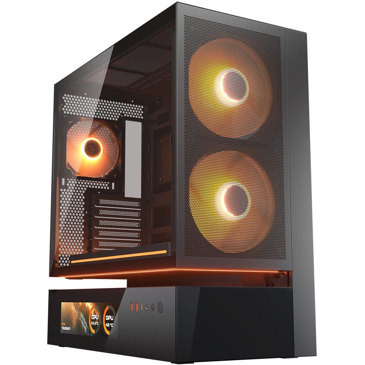 Cougar CFV235 Vision, ARGB, Mesh, Schwarz Midi-Tower