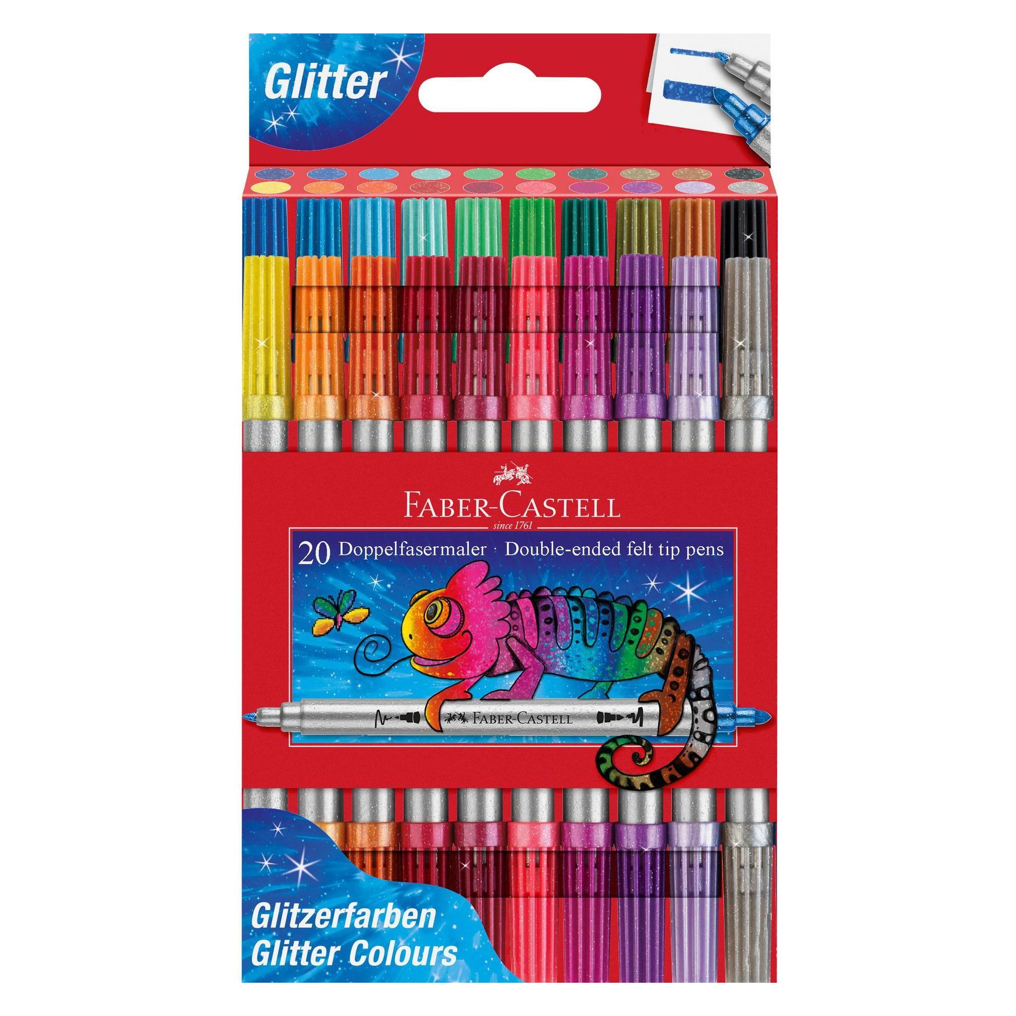Faber-Castell Doppelfasermaler Glitzer 20er Etui (20x) (151108)