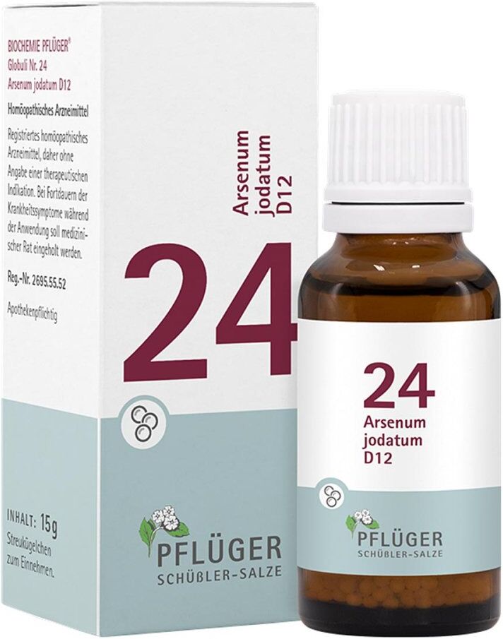 Schüßler-Salze Biochemie Pflüger 24 Arsenum Jodatum D12 Globuli