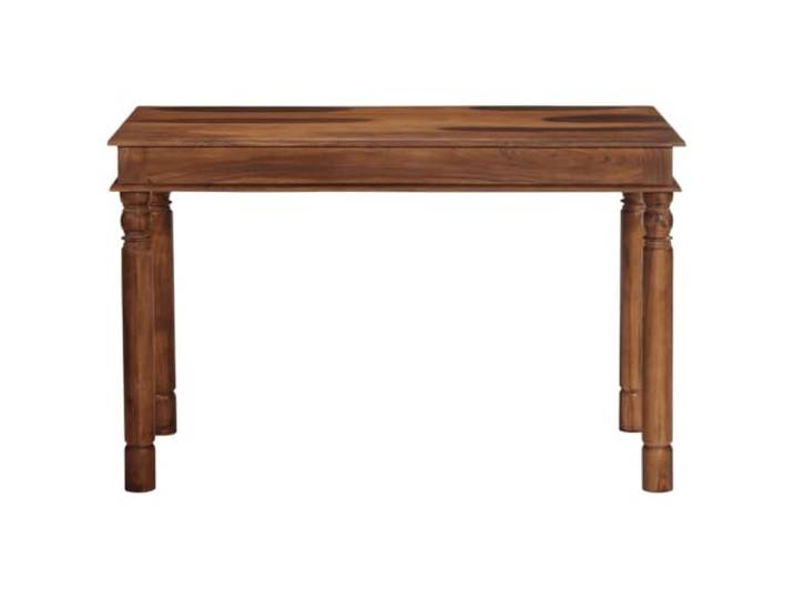 HKQWPBF Esstisch 120x60x77 cm Massivholz Akazie Massivholz Akazie, robuste Tischplatte, pflegeleicht, glatte Oberfläche, für Küche und Esszimmer