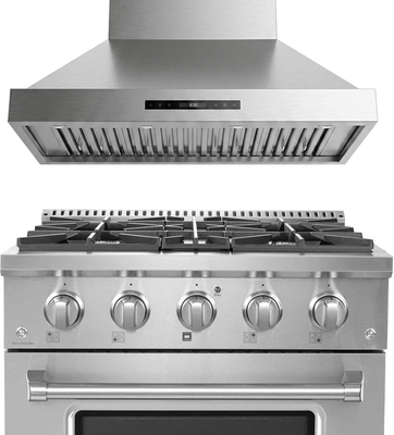 Proline Range Hoods "Proline 30"" Dual Fuel Range + Hood Bundle   Save 10%"