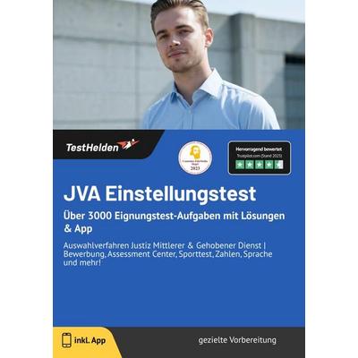 JVA Einstellungstest: Über 3000 Eignungstest-Aufgaben mit Lösungen & App | Auswahlverfahren Justiz Mittlerer & Gehobener Dienst | Bewerbung,