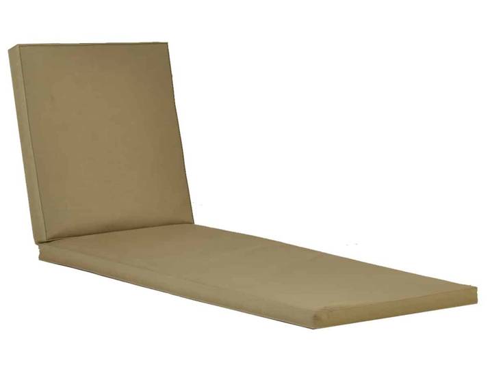 MiaMöbel Kissen - Teak Liege 100% Polyester Modern