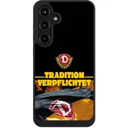 Nivocase Handyhülle für Samsung Galaxy S25+ Hülle NIVOpure Case Schwarz Fanartikel SG Dynamo Dresden SGD (Samsung Galaxy S25+), Smartphone Hülle, Schwarz