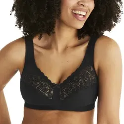 Swegmark BH True Beauty Fairtrade Soft Bra Schwarz Baumwolle E 75 Damen