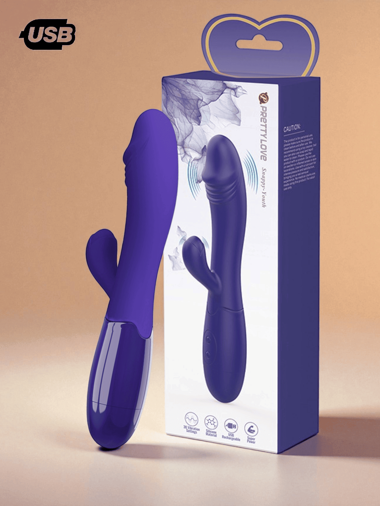 Pretty Love Rabbit Snappy-Youth - Rechargeable Violet
