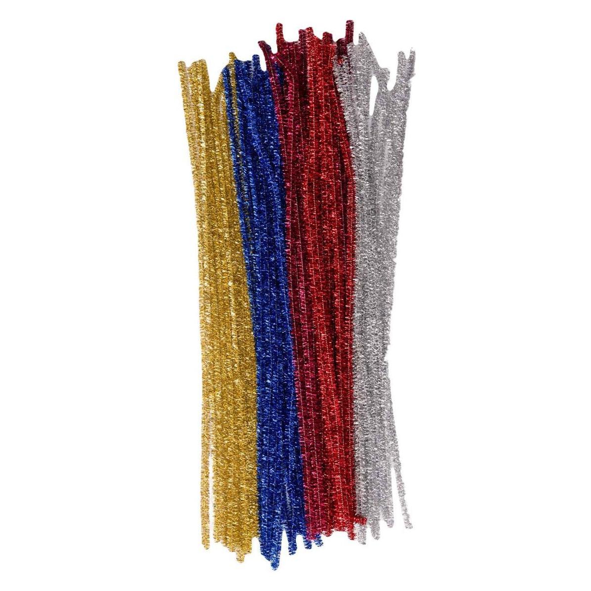 Colorations Colorationen - Glitzer-Chenilledraht, 50 Stk. (0.35 m) (55623578)