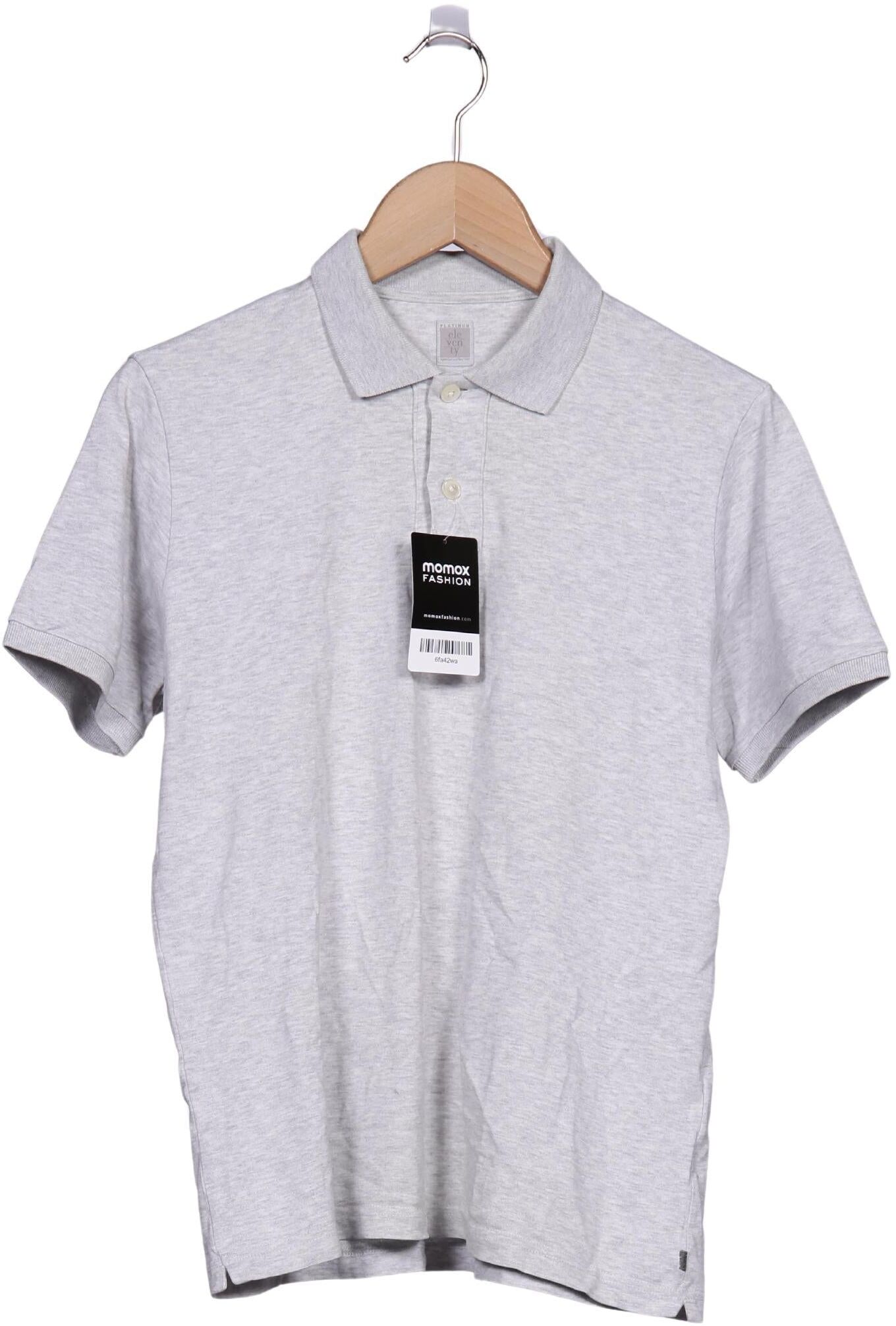 Eleventy Milano Herren Poloshirt, Grau, Gr. S, Baumwolle - Second Hand