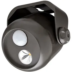 Mr. Beams Batterie-LED-Außenstrahler "MB310" Braun mit Bewegungsmelder