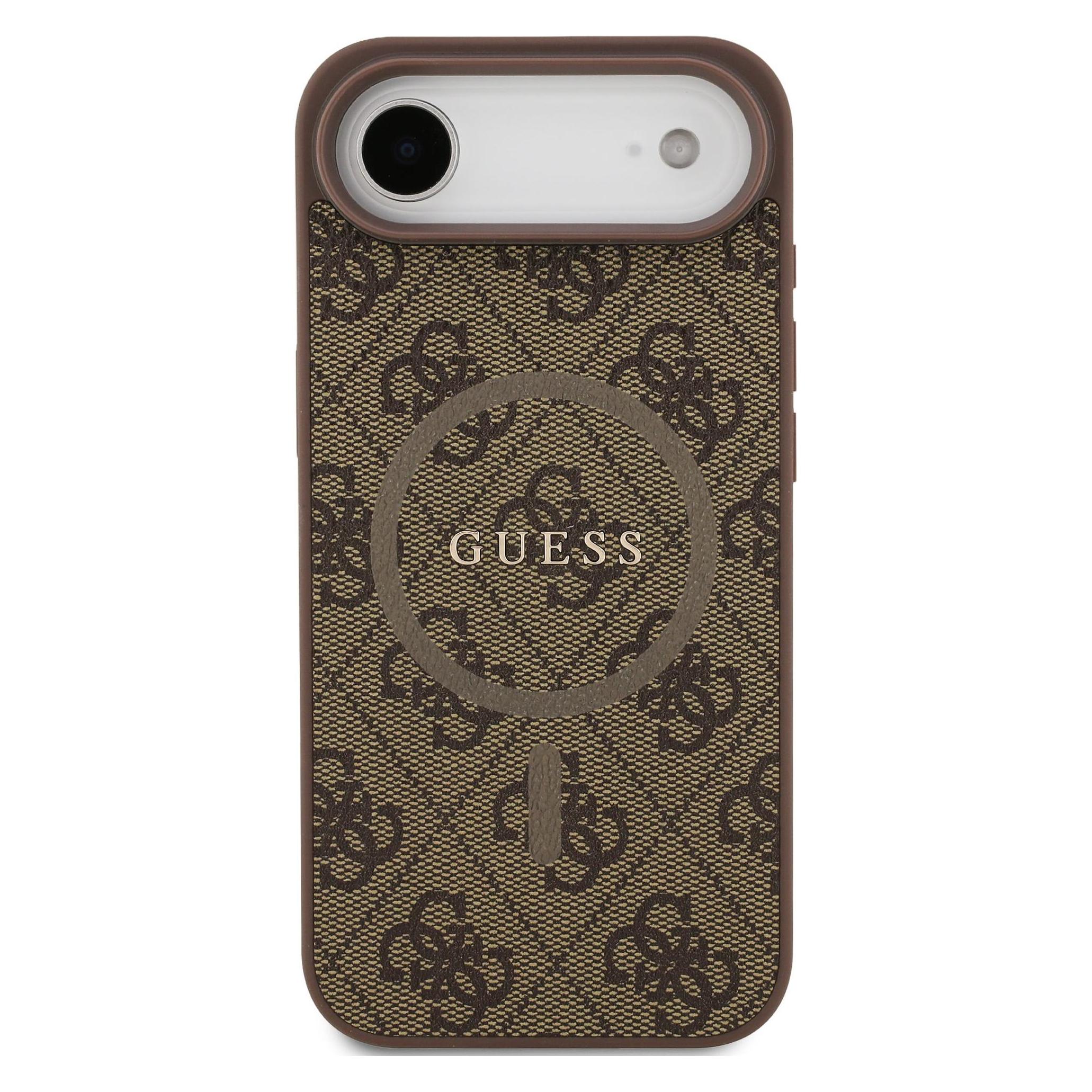 Guess - 4G Ring Classic Logo MagSafe (GUHMP17MG4GFRW) - iPhone 17 Air - Brown (Apple iPhone 17, Apple iPhone Air) (GUHMP17MG4GFRW)